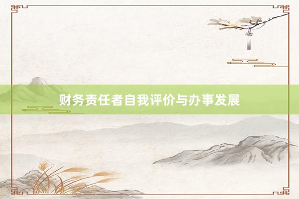 财务责任者自我评价与办事发展